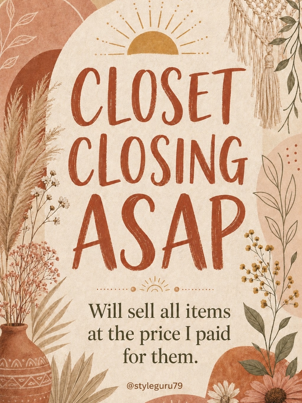 Closet Closing!